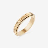 gold spinning molten ring 1