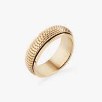 gold spinning woven ring 1