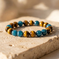 "New Momentum" Bracelet in Apatite & Tiger Eye 1