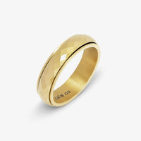 gold minimal pattern anxiety ring 1