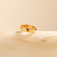 gold minimal pattern anxiety ring 3