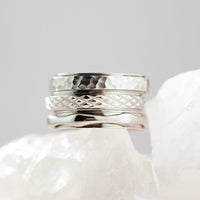 silver spinning bamboo ring 4