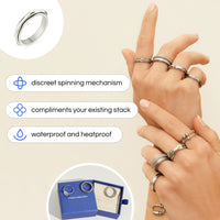 silver spinning bamboo ring 2