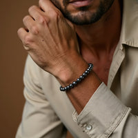 Bracelet "Symbole d'Ancrage" en Hématite 4