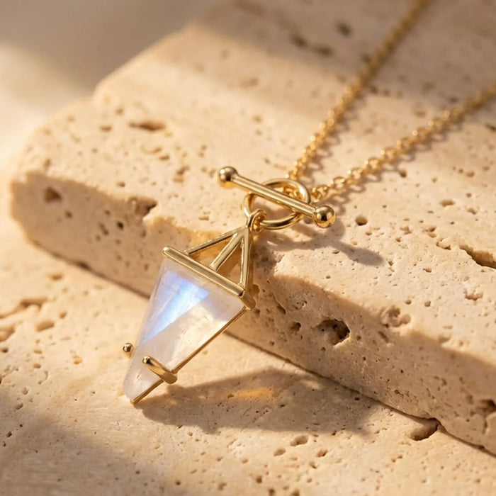 "Moon Point" Pendant in Moonstone