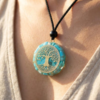 Pendentif Orgonite "Anahata" en Turquoise 5
