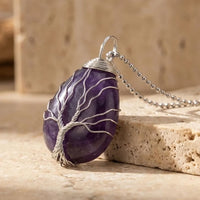 Natural Stone Tree of Life Pendant 1