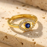 Bague réglable "Evil Eye" 1