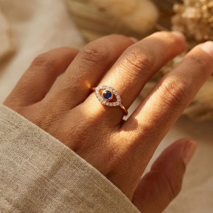 Adjustable Ring "Evil Eye"