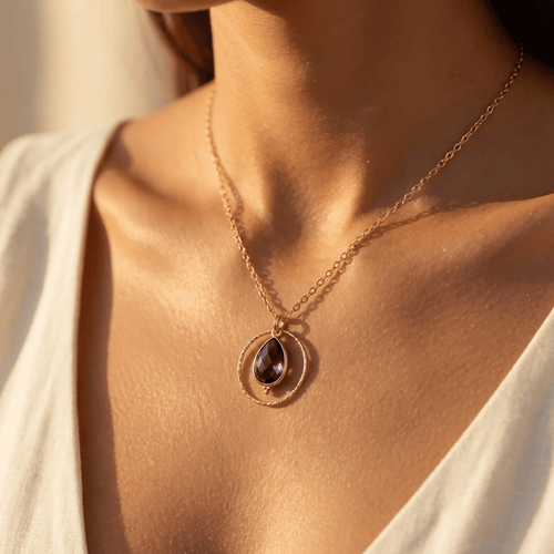 "Circle of Serenity" Necklace in Amethyst