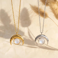 Collier "Croissant de Lune" en Pierre de Lune 6