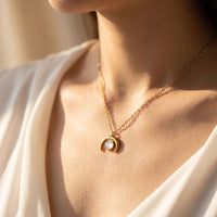 Collier "Croissant de Lune" en Pierre de Lune 2