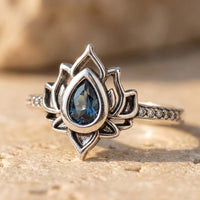 Bague ajustable "Éveil du Lotus" 3