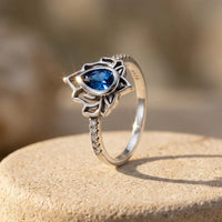 Bague ajustable "Éveil du Lotus" 5