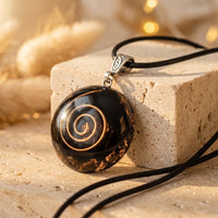 Orgonite Pendant "Symbolic Protection" in Black Obsidian 1