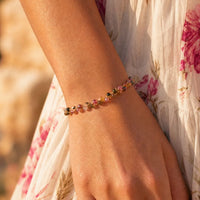 Elegant Multicolor Tourmaline Bracelet 2