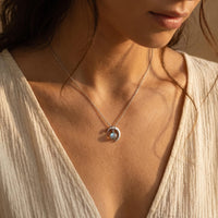 "Enchanted Moon" Pendant in Labradorite 2
