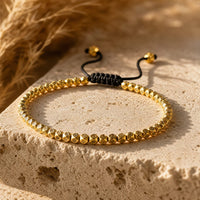"Tibetanische Wunsch"-Armband aus facettierten Perlen 1