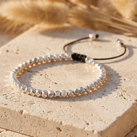 "Tibetanische Wunsch"-Armband aus facettierten Perlen 3