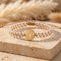 Bracelet tissé "12 Constellations" en pierres naturelles 8