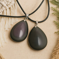Pendentif Goutte en Obsidienne Œil Céleste 3