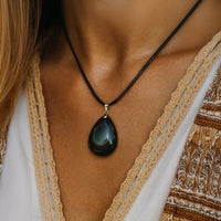 Pendentif Goutte en Obsidienne Œil Céleste 2