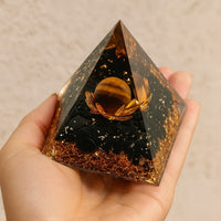 Orgonite "Cassiel" in Black Obsidian & Tiger's Eye 2