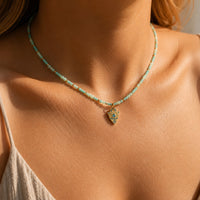 "Protective Eye" Necklace in Amazonite 2