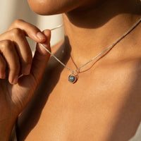 "Fine Pearl" Pendant in Labradorite 2