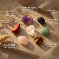 Set de Reiki - Set de 7 Pierres Naturelles & 7 Doubles Pointes 5