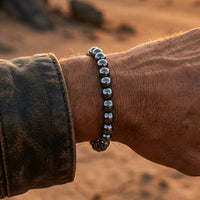 Bracelet "Symbole d'Ancrage" en Hématite 2