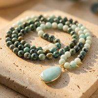 Mala Necklace “Back to the Essentials” in Amazonite 3