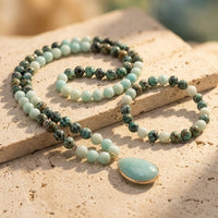 Mala Necklace “Back to the Essentials” in Amazonite 6