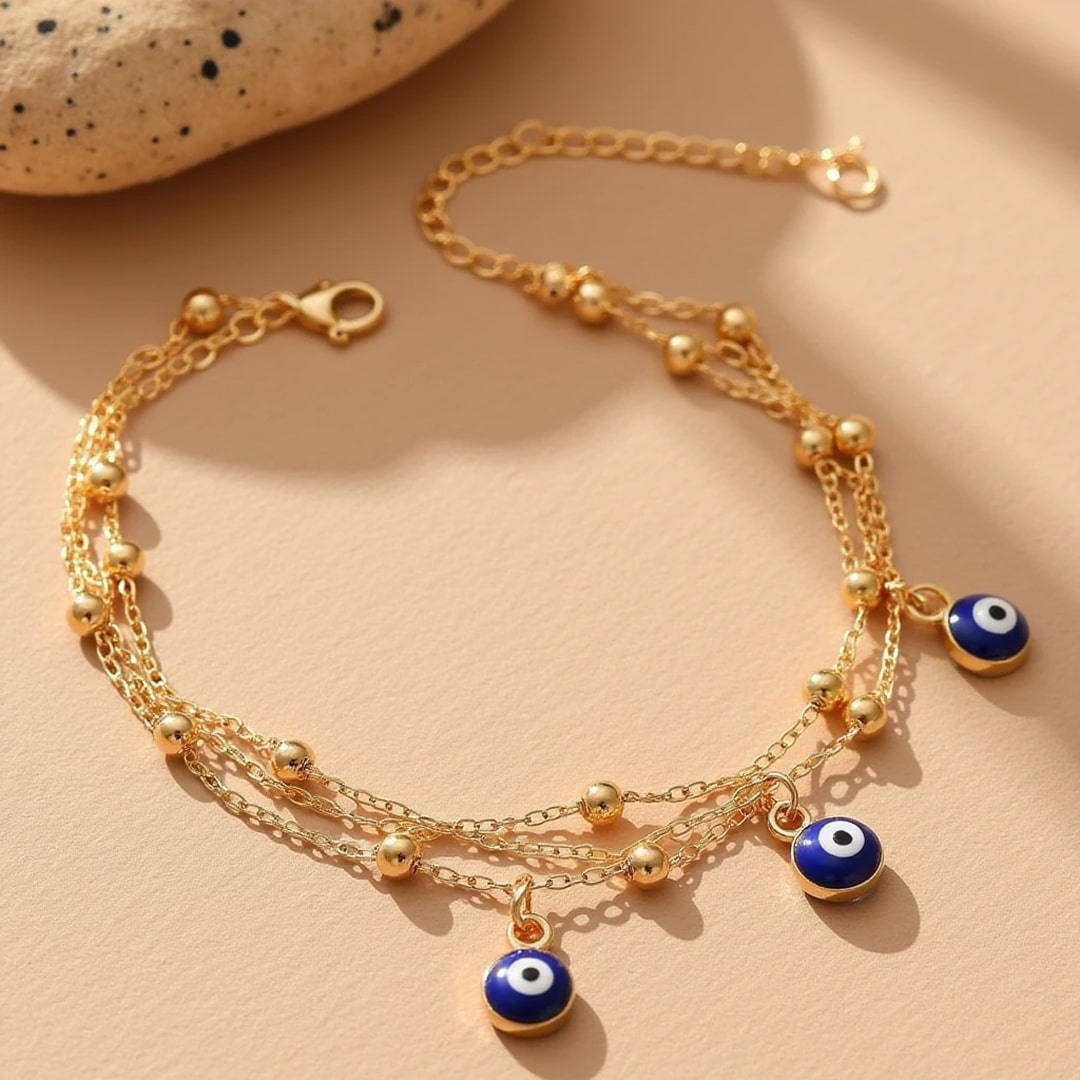 Blue Eye Ankle Bracelet