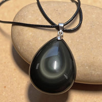 Pendentif Goutte en Obsidienne Œil Céleste 1