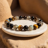 Armband "Ultimativer Schutz" aus Turmalin, Tigerauge & Labradorit 5