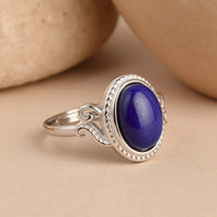 Verstellbarer Ring „Himmlische Harmonie“ aus Lapislazuli 3
