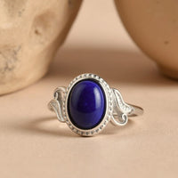 Verstellbarer Ring „Himmlische Harmonie“ aus Lapislazuli 4