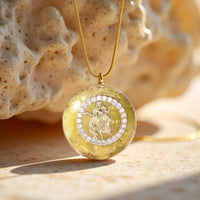 Pendentif en orgonite "Signe astrologique" en éclats de pierre 11
