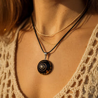 Orgonite Pendant "Symbolic Protection" in Black Obsidian 2