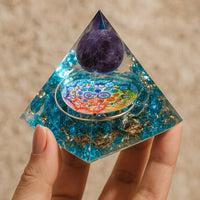 Orgonite "Refuge" in Amethyst & Blue Quartz 2
