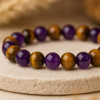 "Deliverance"-Armband aus Amethyst & Tigerauge 3