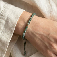 Bracelet réglable « Sérénité » en agate mousse 4