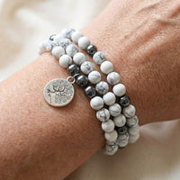 "Feminine Softness" Howlite Mala Bracelet 3