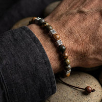 "Innere Stabilität" Jaspis Armband 2