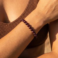 "Force de Vie" Bracelet in Almandine Garnet 2