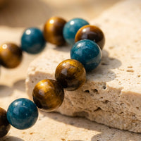 "New Momentum" Bracelet in Apatite & Tiger Eye 3