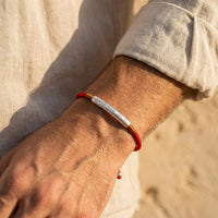 Bracelet cordon rouge "Mantra" - Porte-bonheur symbolique 2