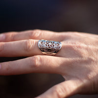 Verstellbarer Ring „Mandala-Blüte“ 6