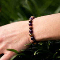 Armband "Deliverance" aus Amethyst und Tigerauge 4